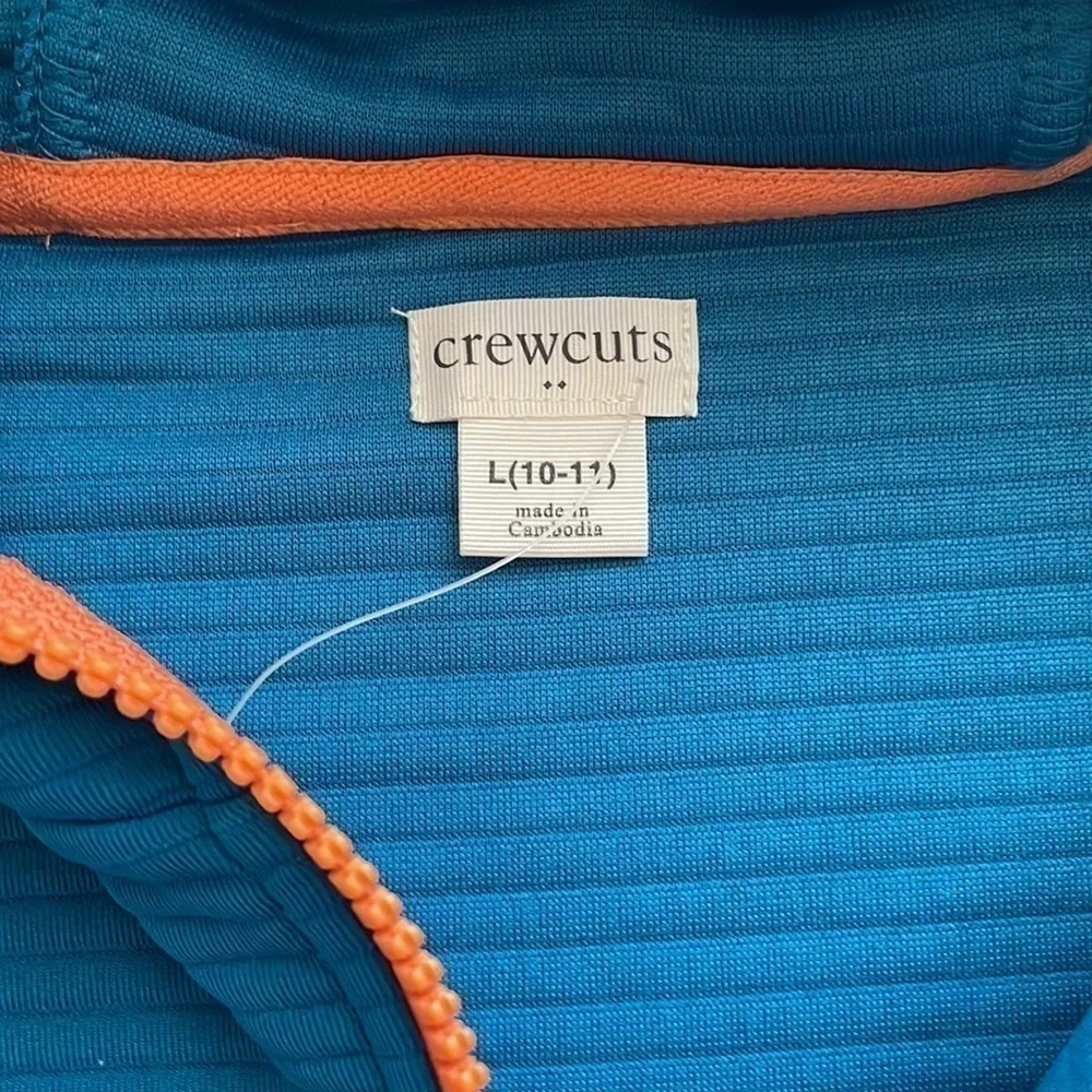 NWOT J-Crew zip up hooded jacket. Size large (10/12)